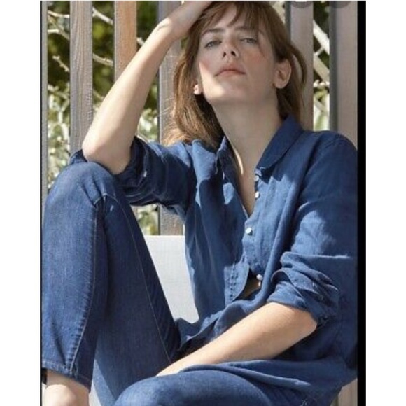 Everlane Tops - Everlane Linen Long-Sleeve Top